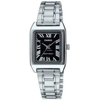 ساعت مچی زنانه Casio مدل LTP-V007D-1B | بند استیل ،صفحه مشکی | کلاسیک
