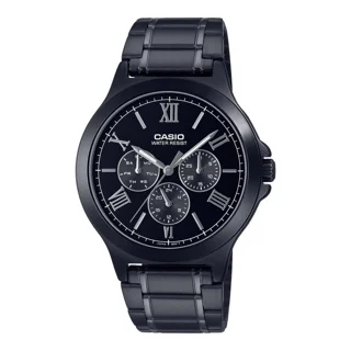 ساعت مچی مردانه کاسیو Casio MTP-V300B-1A | بند استیل مشکی، صفحه مشکی مینیمال و کلاسیک