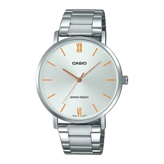 ساعت مچی مردانه Casio مدل MTP-VT01D-7B | بند استیل با صفحه سفید کلاسیک